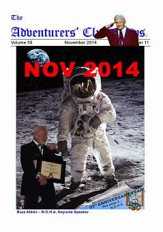 November 2014 Adventurers Club News Cover